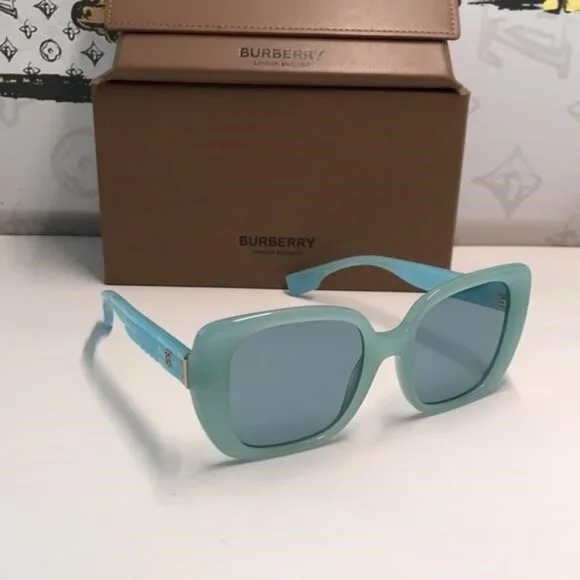 NEW AUTHENTIC Burberry Blue Women's Sunglasses BE4371 4086 - Picture 4 of 11